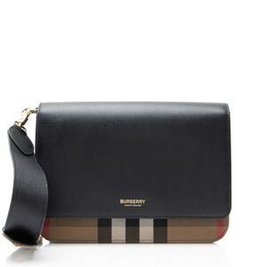 Burberry Leather House Check Mackford Crossbody